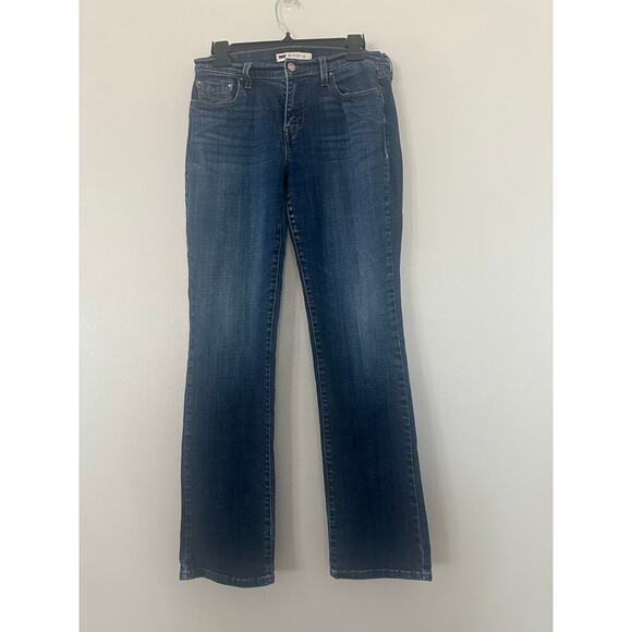 Levi's 505 Straight Leg Flap Pocket Dark Wash sz 6 - Picture 1 of 5